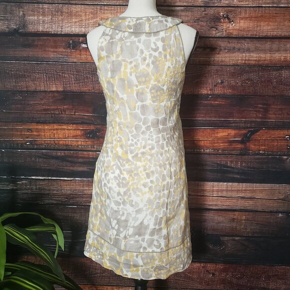 NWOT Ann Taylor LOFT Shift Dress Size 0 100% Linen Side Zip Lined Boho - Picture 2 of 8
